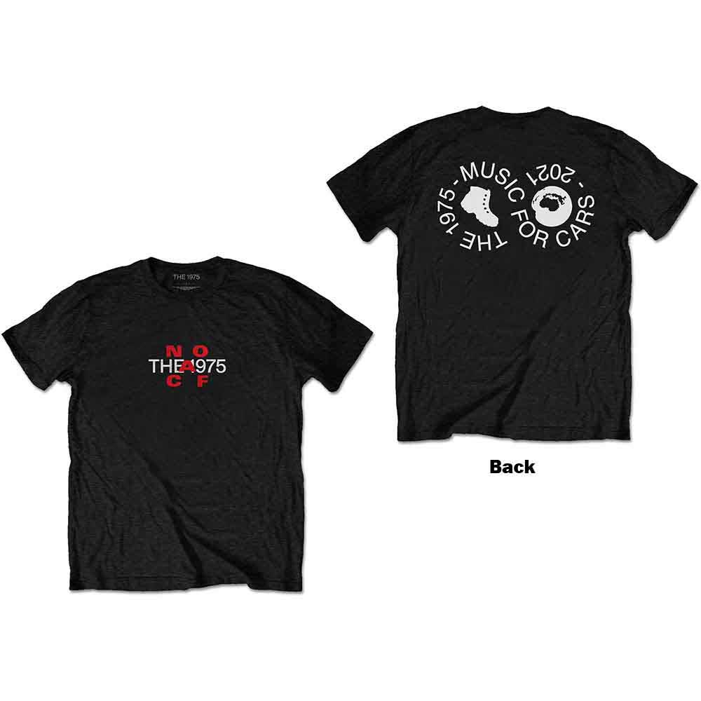 The 1975 Unisex T-Shirt: Music For Cars (Black) (Back Print)