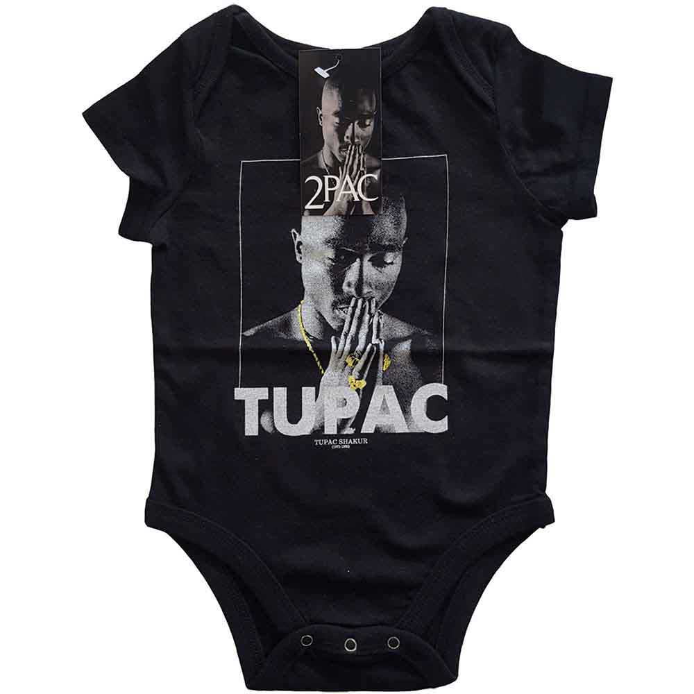Tupac Kids Baby Grow: Praying (Black)