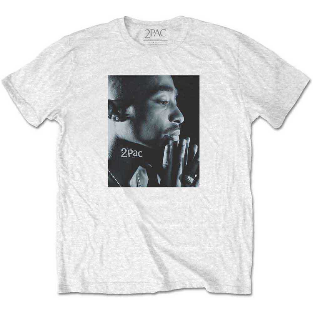 Tupac Unisex T-Shirt: Changes Side Photo (White)