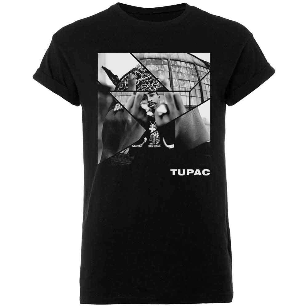 Tupac Unisex T-Shirt: Broken Up (Black)