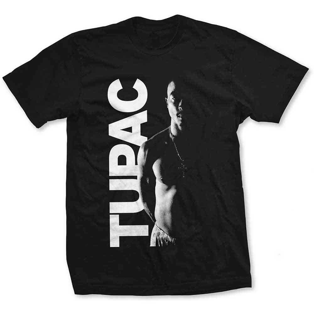 Tupac Unisex T-Shirt: Side Photo (Black)