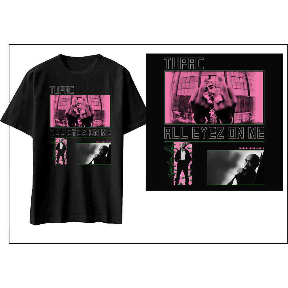 Tupac Unisex T-Shirt: Photo Mix (Black)