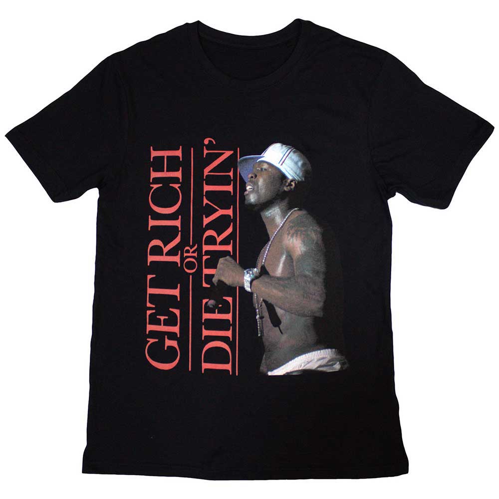 50 Cent Unisex T-Shirt: Get Rich (Black)