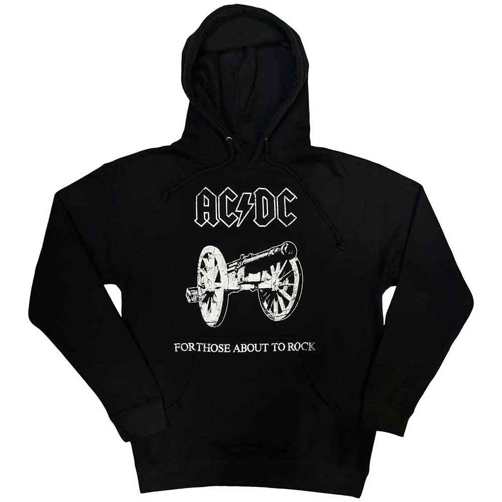 AC/DC Unisex Pullover Hoodie: About to Rock (Black)