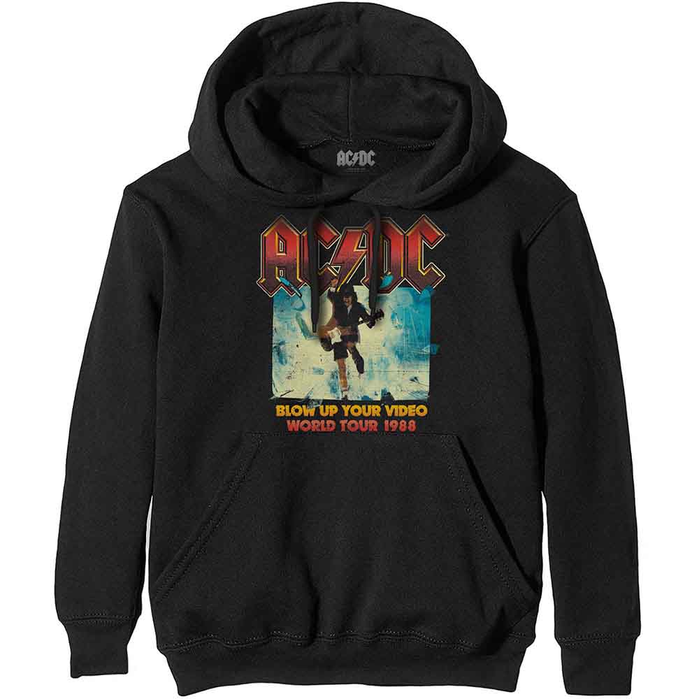 AC/DC Unisex Pullover Hoodie: Blow Up Your Video (Black)