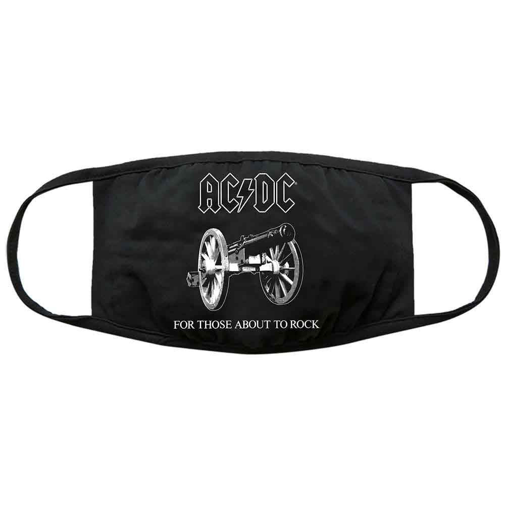 AC/DC Face Mask: About To Rock (Black)