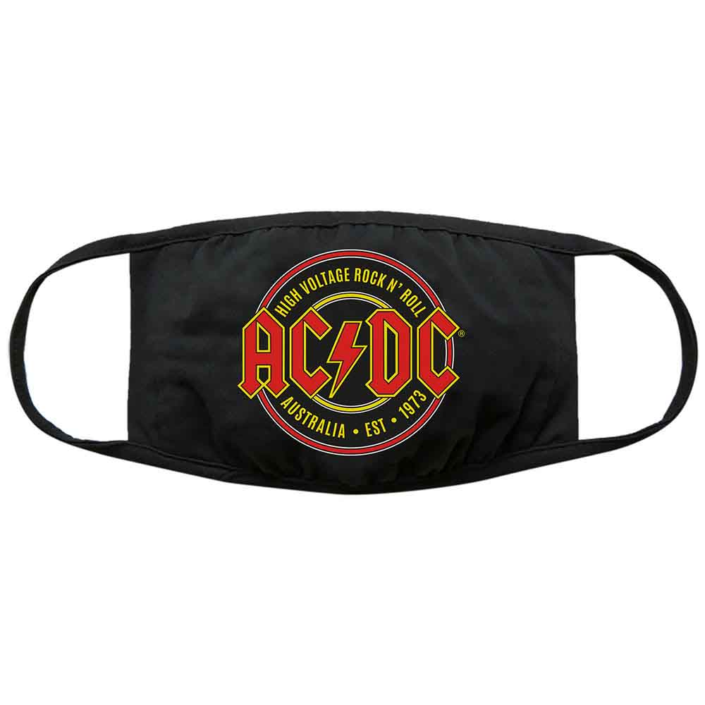 AC/DC Face Mask: Est. 1973 (Black)