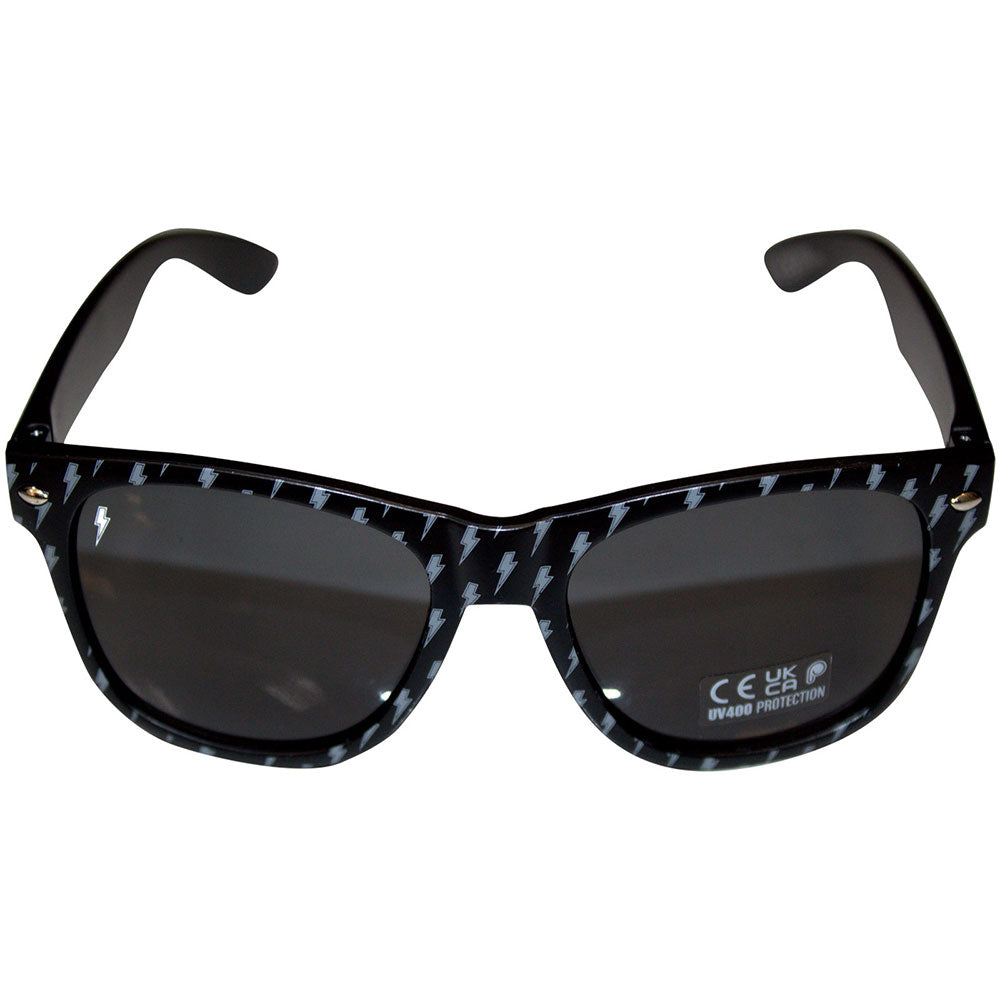 AC/DC Sun Glasses: Red Logo & Bolts (Ex-Tour)