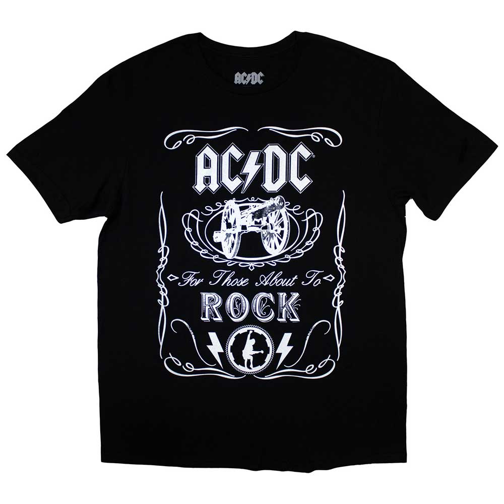AC/DC Kids T-Shirt: Vintage Cannon Swig (Black)