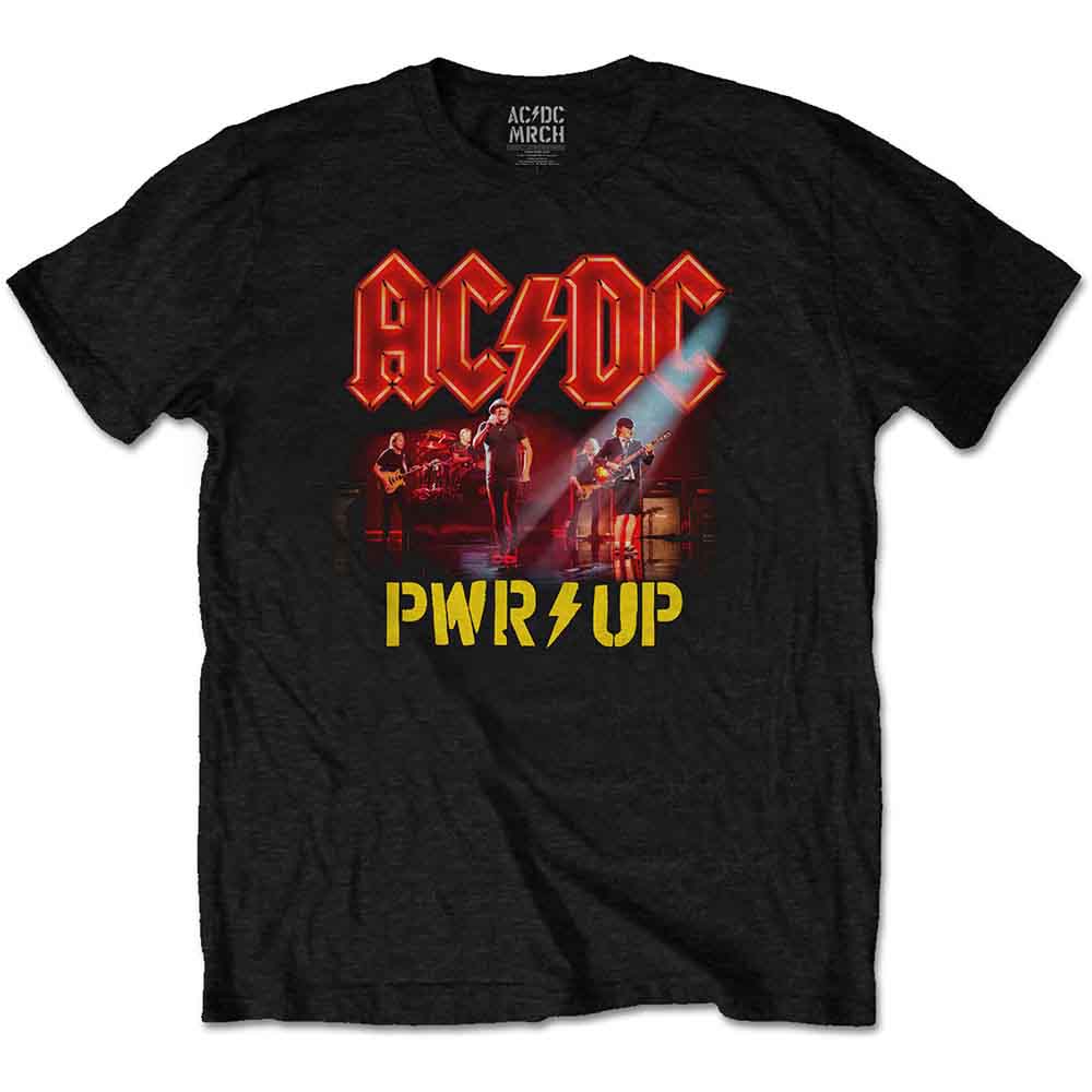 AC/DC Unisex T-Shirt: Neon Live (Black)