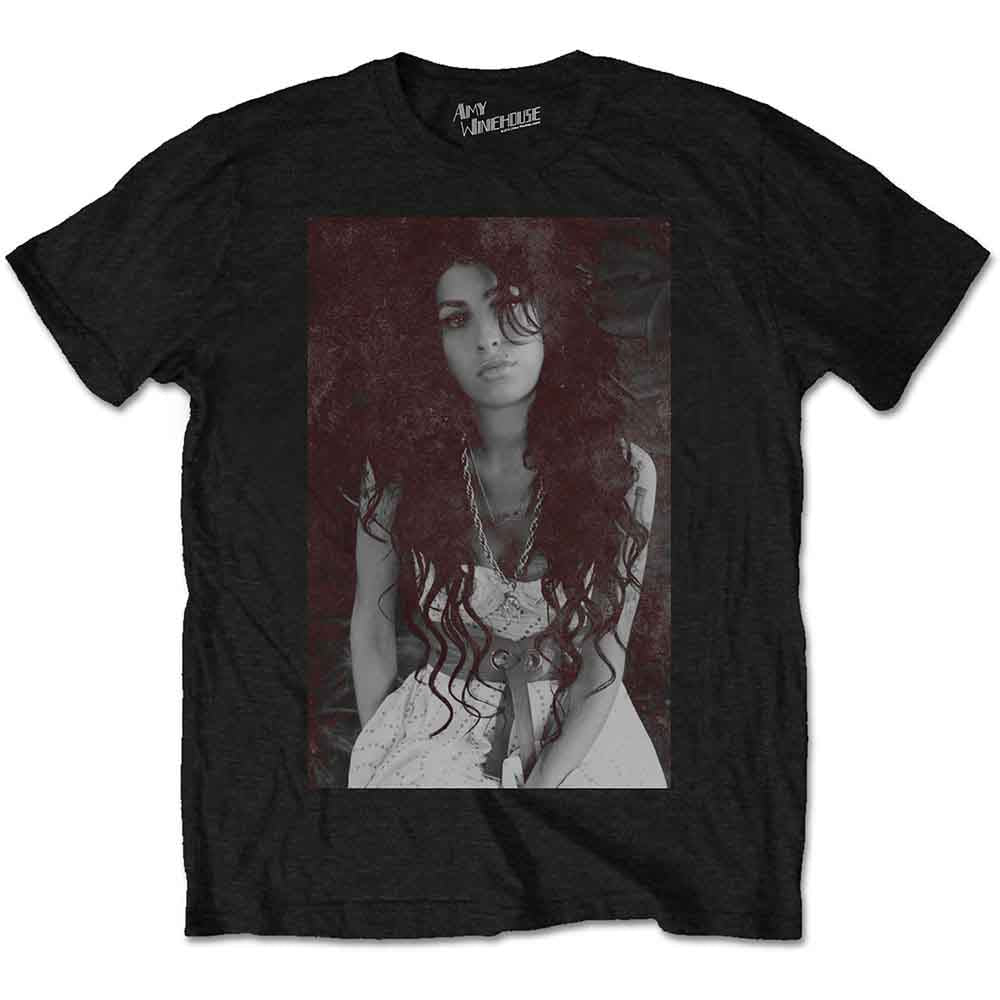 Amy Winehouse Unisex T-Shirt: Back to Black Chalk Board (Black)