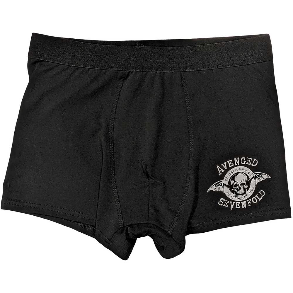 Avenged Sevenfold Unisex Boxers: Classic Deathbat (Black)