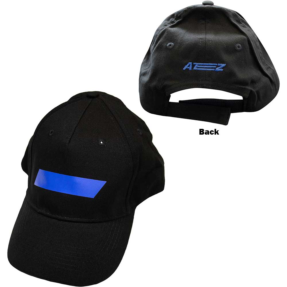 ATEEZ Unisex Baseball Cap: Fellowship Map The Treasure (Black) (Back Print & Ex-Tour)
