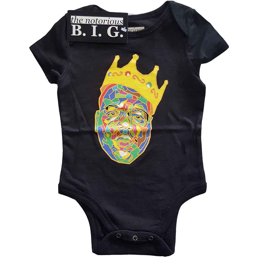 Biggie Smalls Kids Baby Grow: Crown (Black)