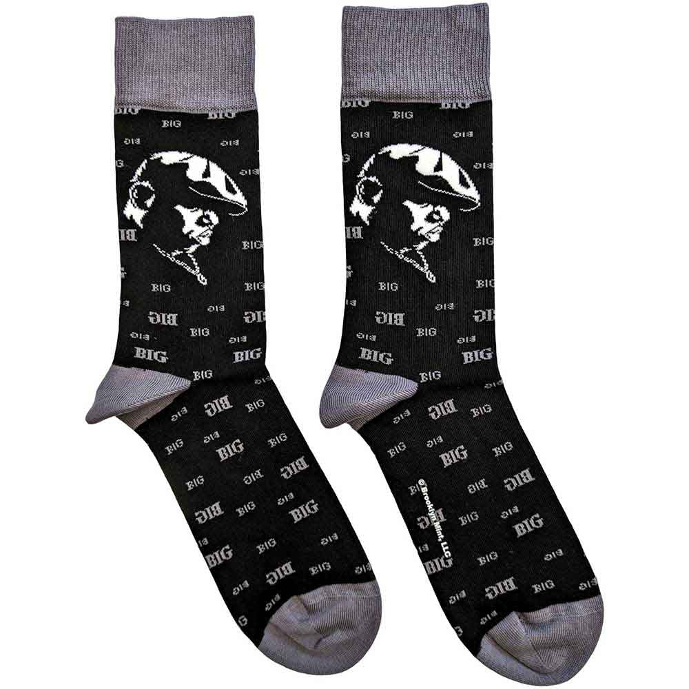 Biggie Smalls Unisex Ankle Socks: Side Portrait (Black) (UK Size 7 - 11)