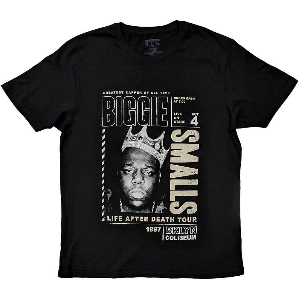 Biggie Smalls Unisex T-Shirt: Life After Death Tour (Black)