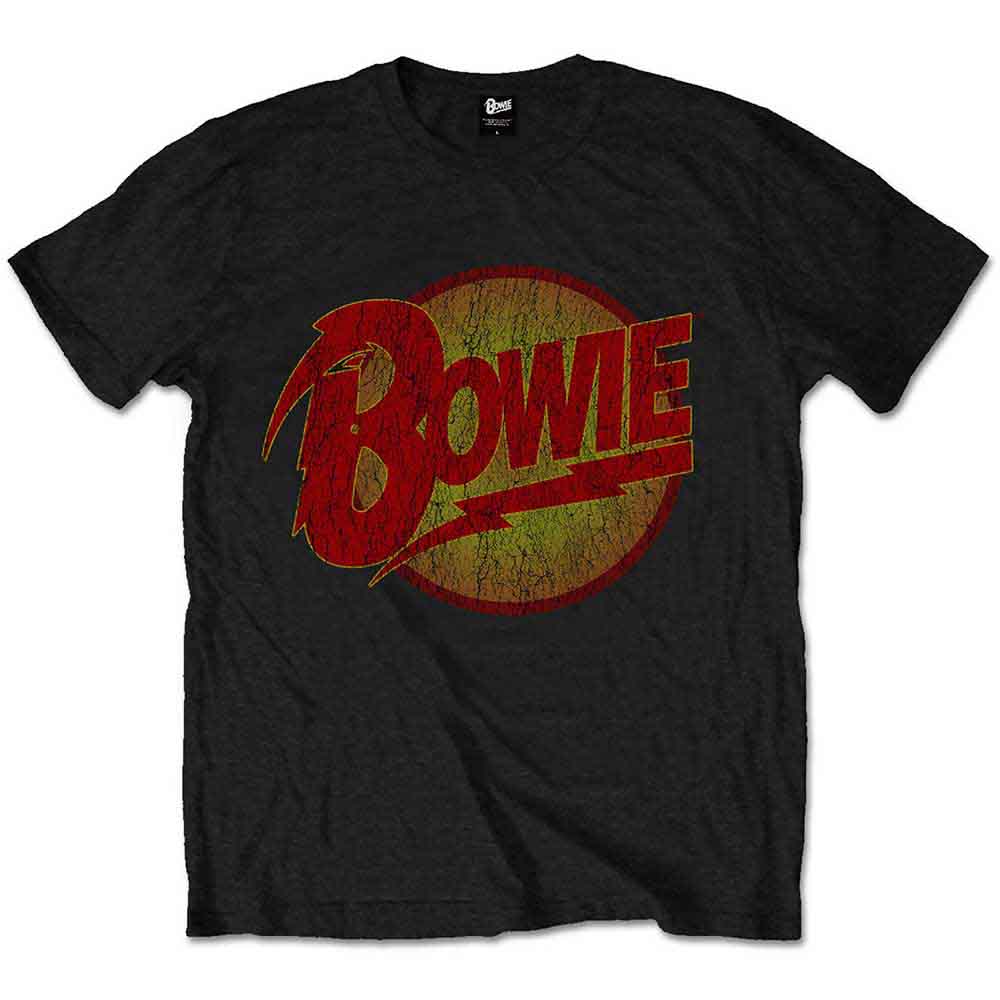 David Bowie Kids T-Shirt: Vintage Diamond Dogs Logo (Black)