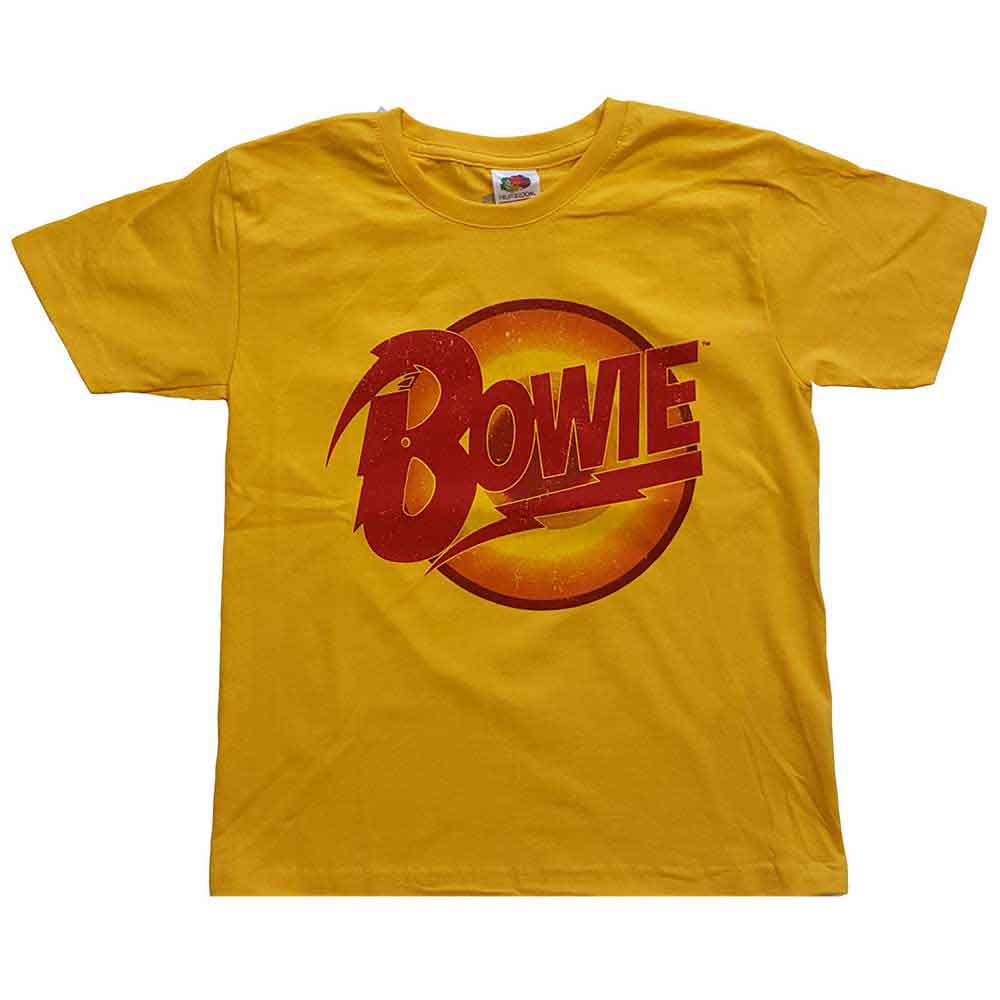 David Bowie Kids T-Shirt: Diamond Dogs Logo (Yellow)