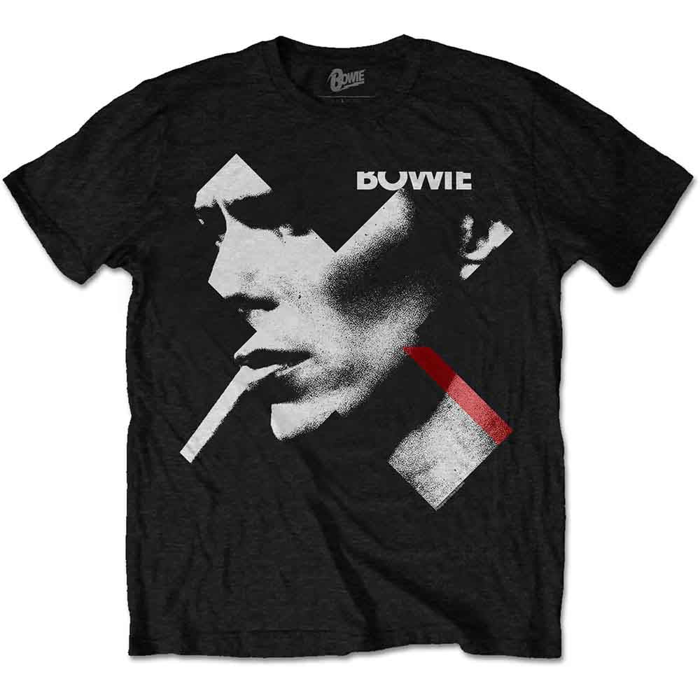 David Bowie Unisex T-Shirt: X Smoke Red (Black)