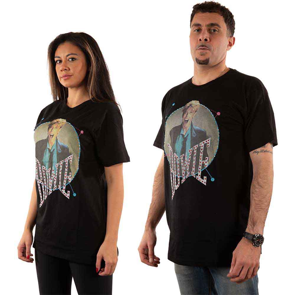 David Bowie Unisex T-Shirt: Vintage '83 (Black) (Embellished)