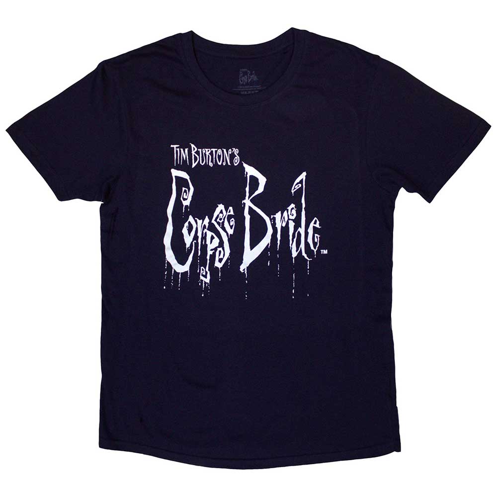 Corpse Bride Unisex T-Shirt: Logo (Navy Blue)
