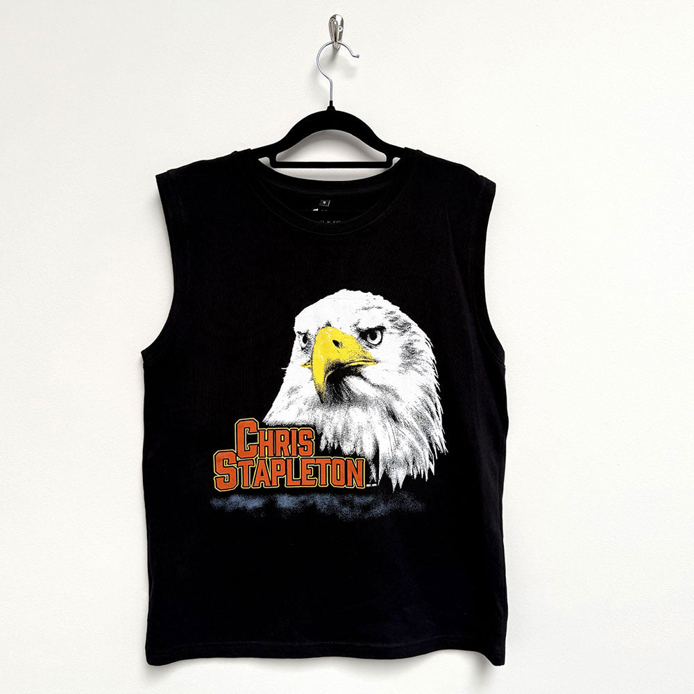 Chris Stapleton Unisex Tank T-Shirt: Eagle (Black)