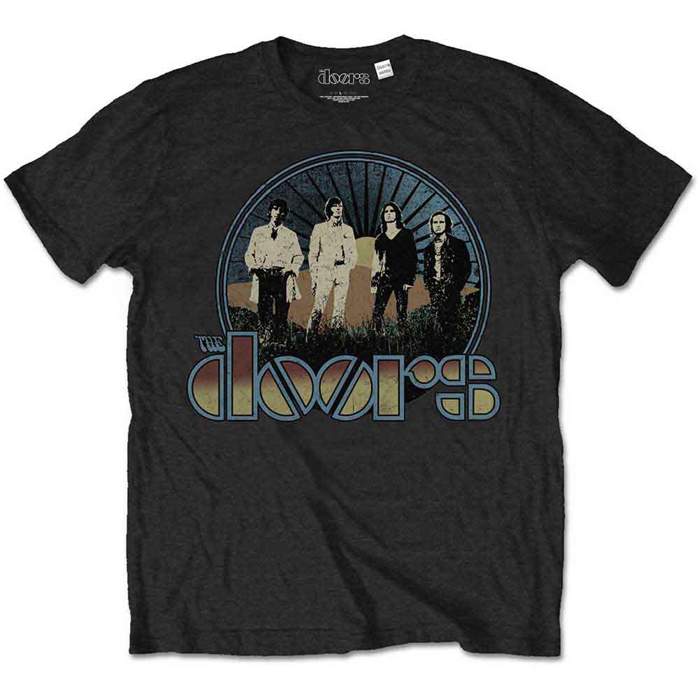 The Doors Unisex T-Shirt: Vintage Field (Black)