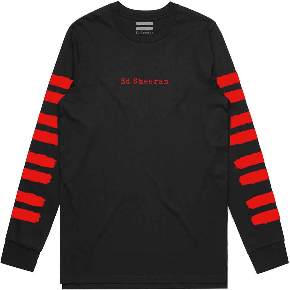 Ed Sheeran Unisex Long Sleeve T-Shirt: Equals (Black) (Sleeve Print)