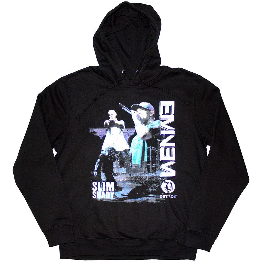 Eminem Unisex Pullover Hoodie: Detroit (Black)