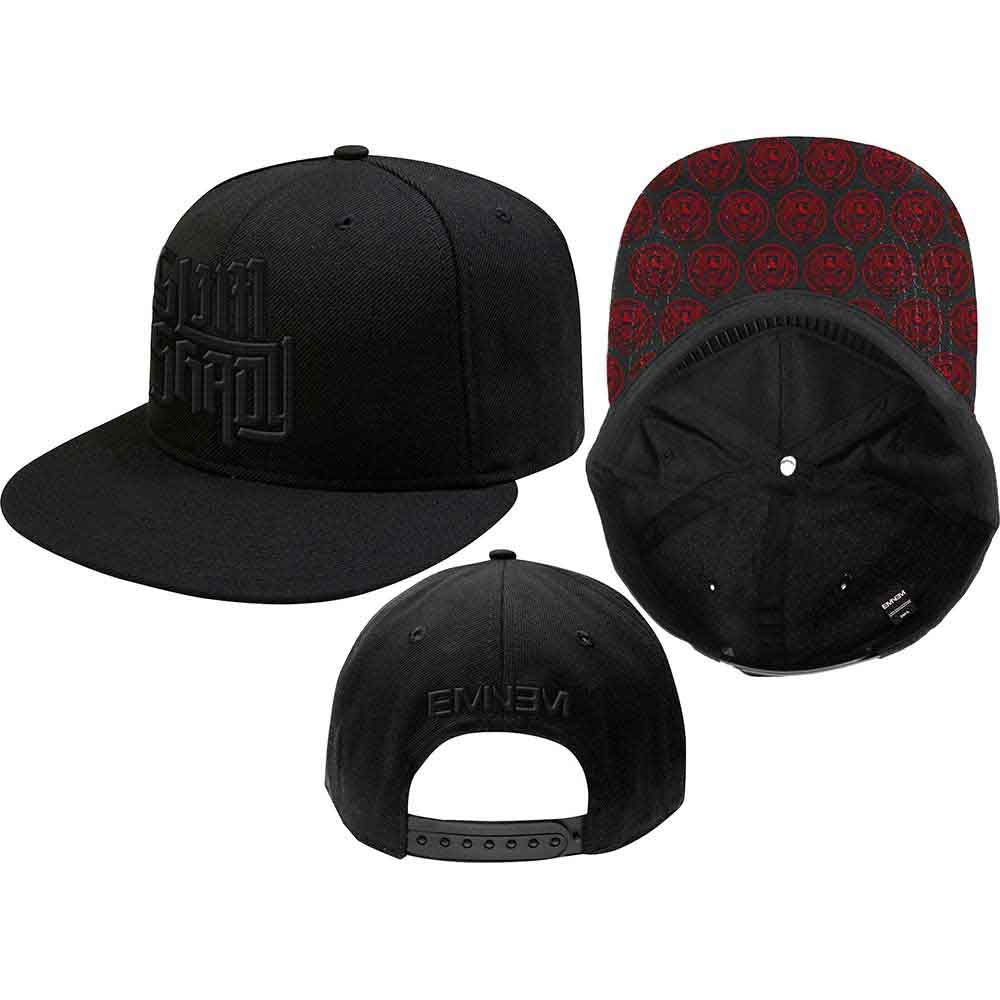 Eminem Unisex Snapback Cap: Slim Shady (Black)