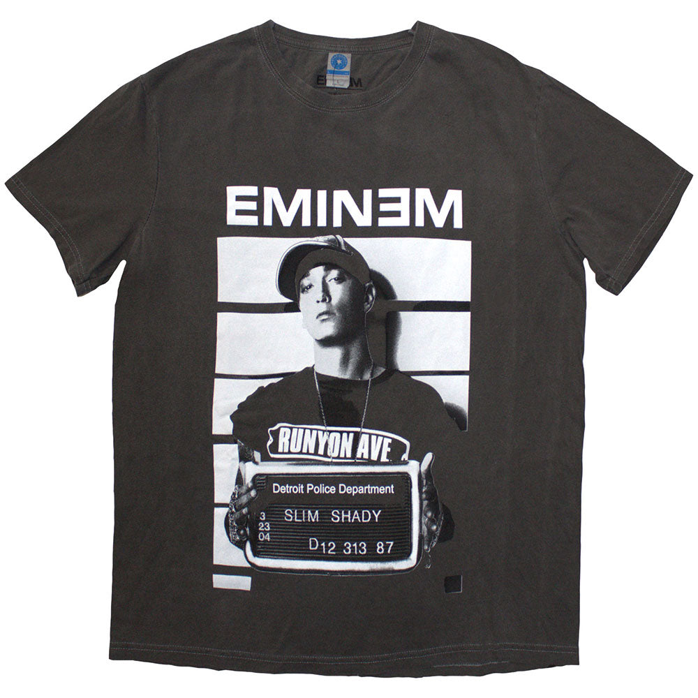 Eminem Unisex T-Shirt: Arrest (Grey Wash) (Wash Collection)