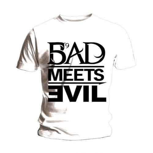 Eminem Unisex T-Shirt: Bad Meets Evil (White)