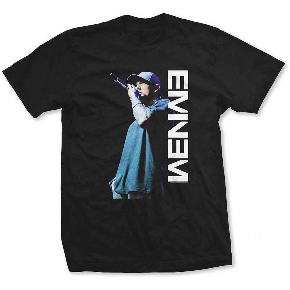 Eminem Unisex T-Shirt: Mic. Pose (Black)