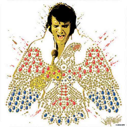Elvis Presley Single Cork Coaster: American Eagle