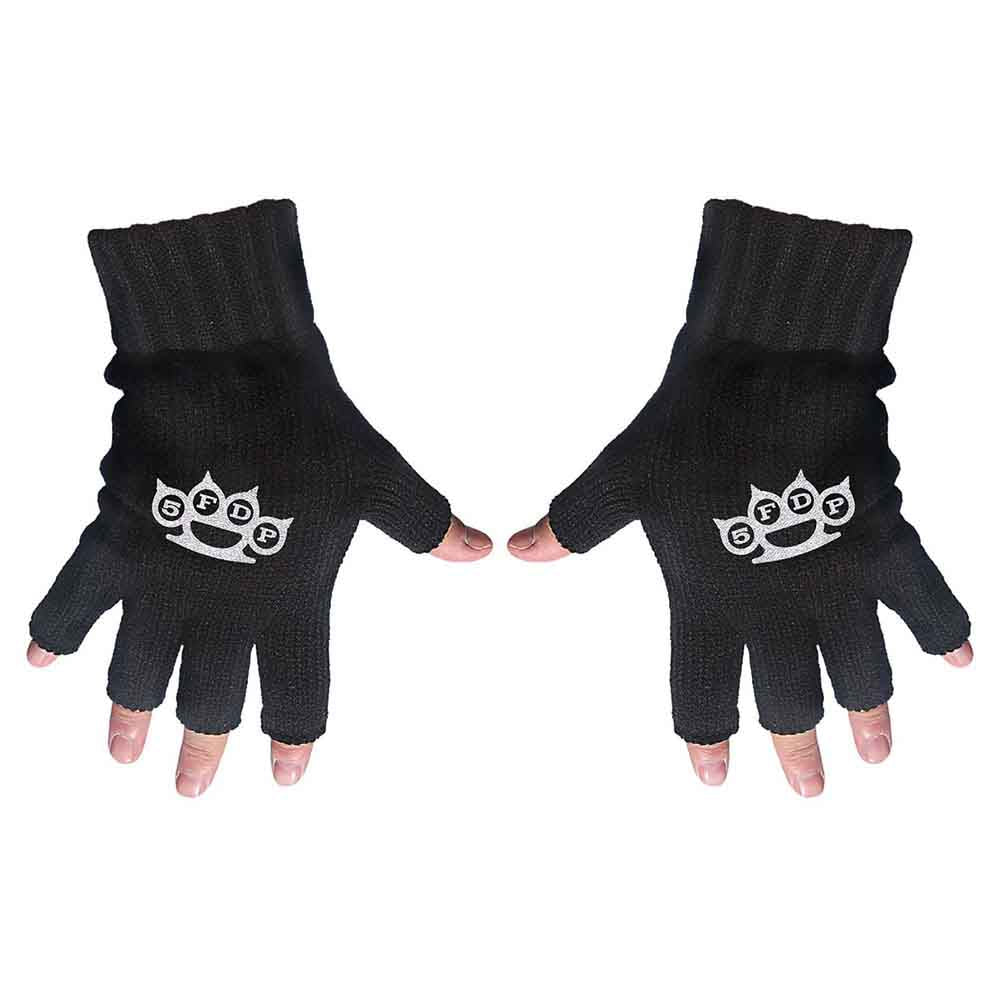 Five Finger Death Punch Unisex Fingerless Gloves: Logo (Black)
