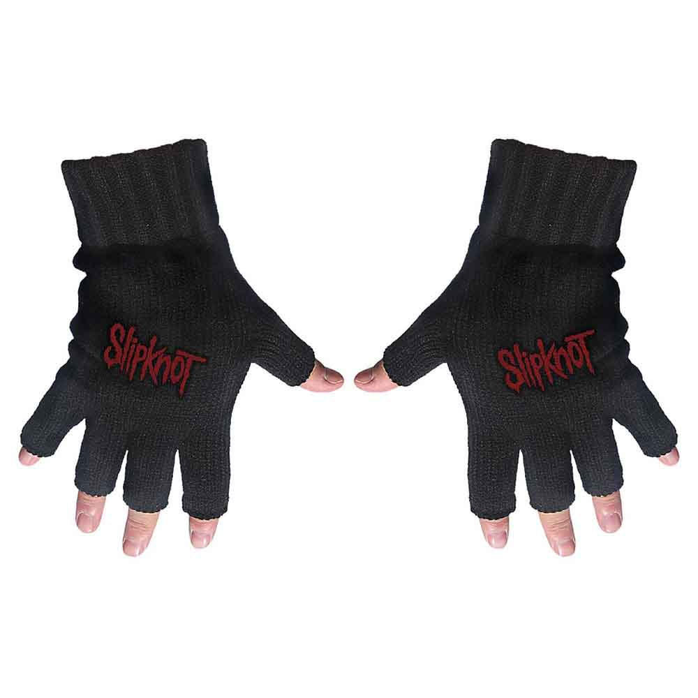 Slipknot Unisex Fingerless Gloves: Logo (Black)