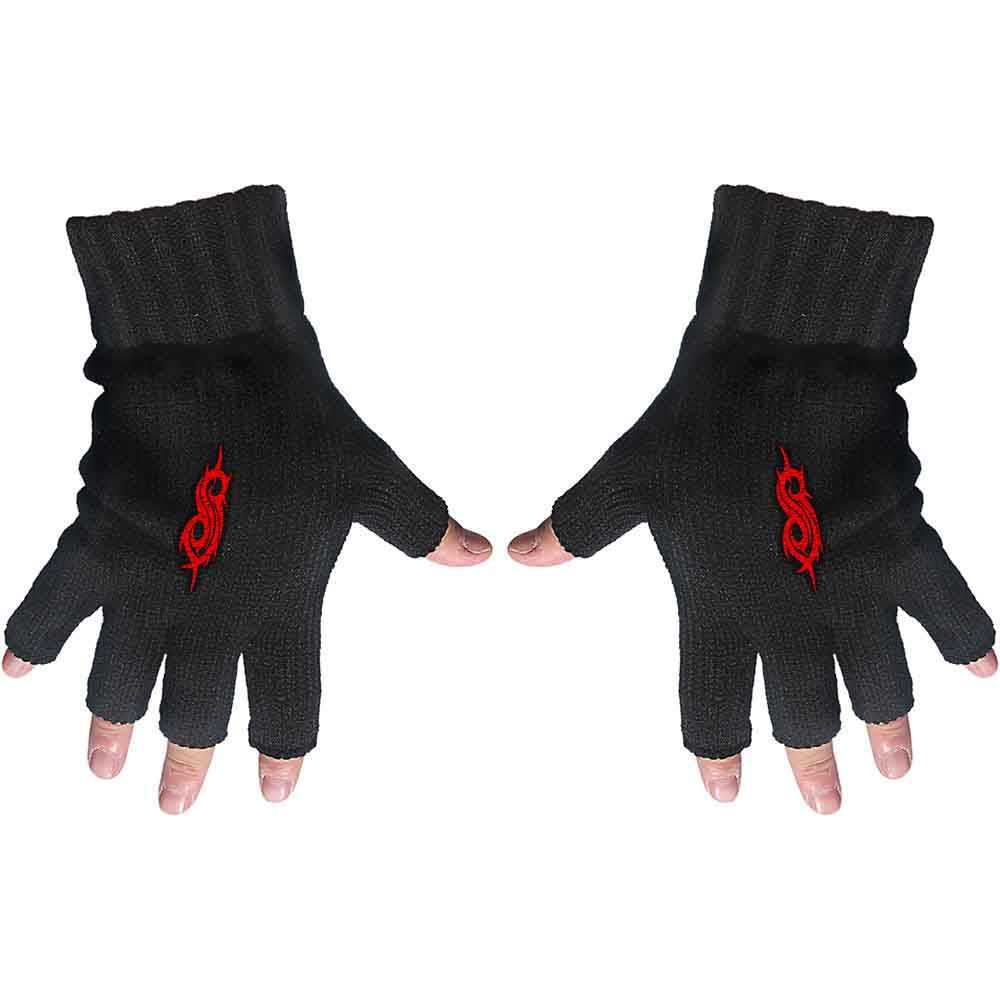 Slipknot Unisex Fingerless Gloves: Tribal S (Black)