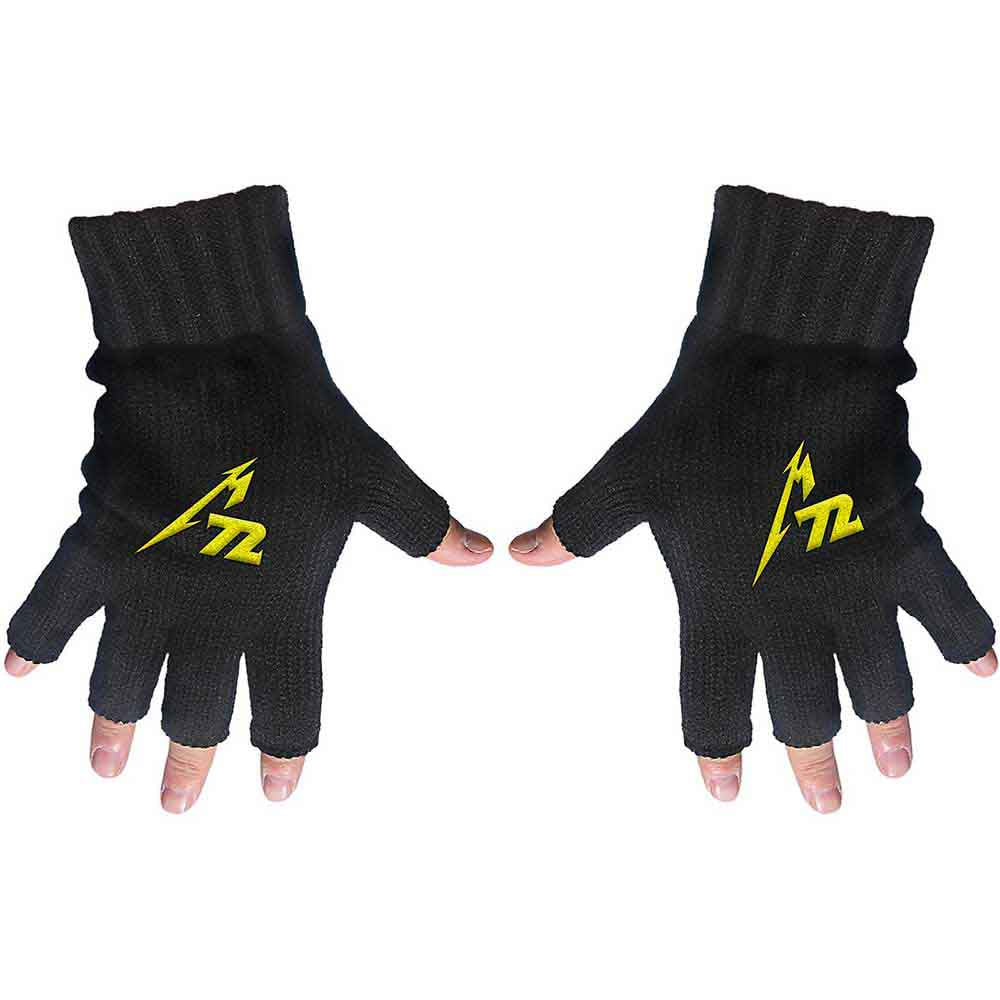 Metallica Unisex Fingerless Gloves: M72 (Black)