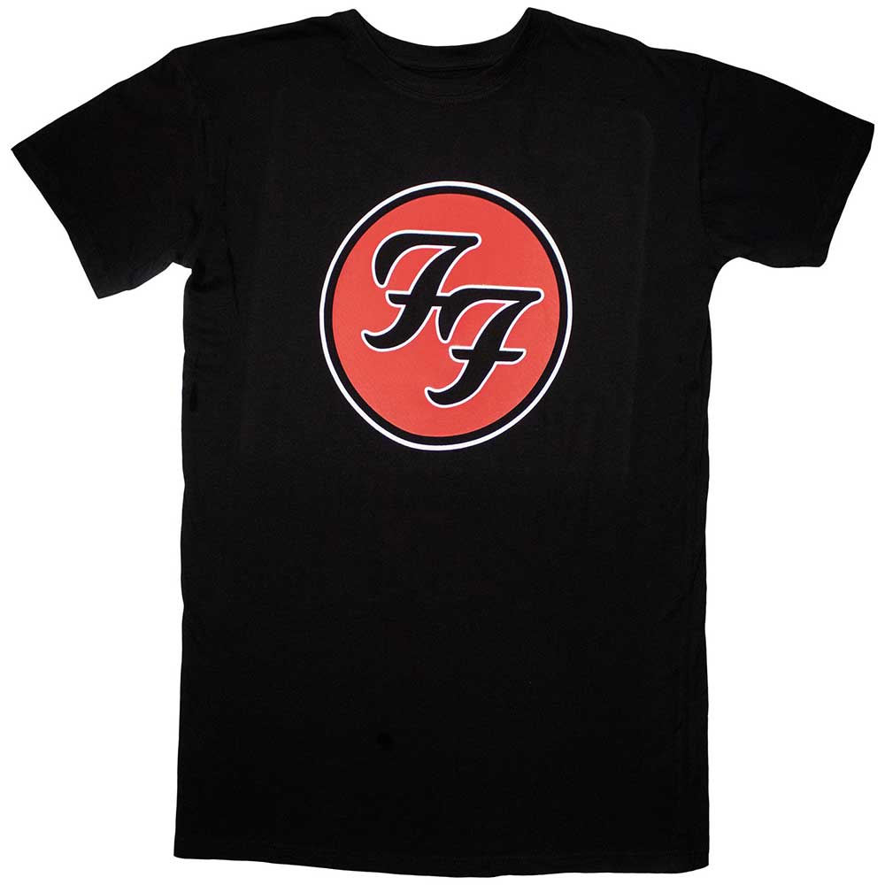 Foo Fighters Ladies T-Shirt Dress: FF Logo (Black)