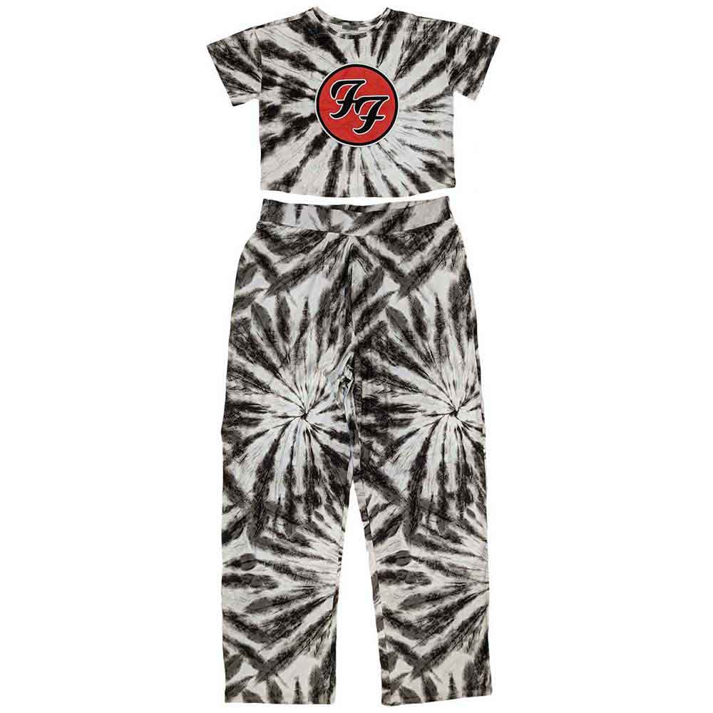 Foo Fighters Ladies Pyjamas: FF Logo (White)