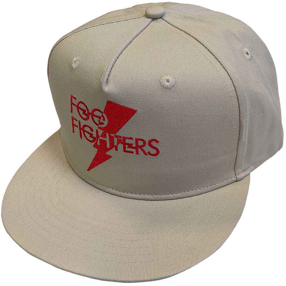 Foo Fighters Unisex Snapback Cap: Flash Logo (Sand)