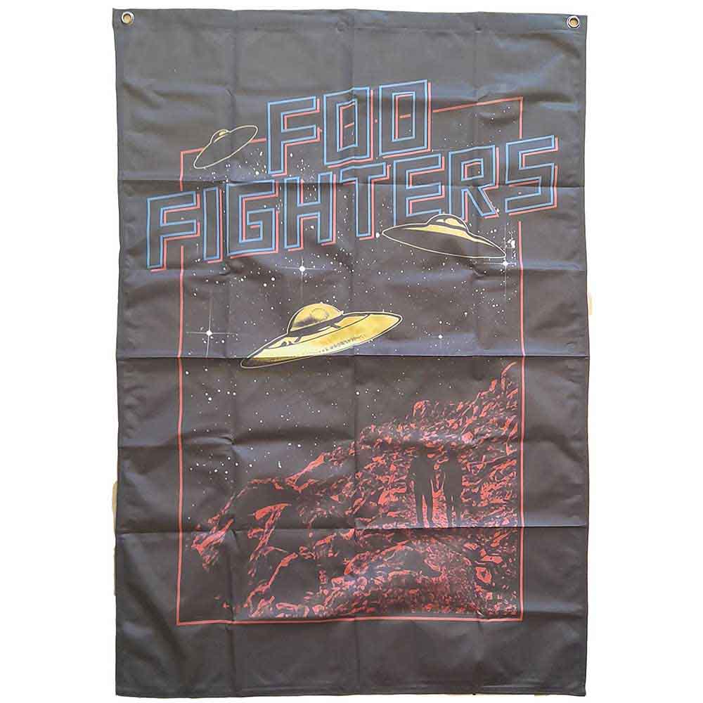 Foo Fighters Textile Poster: UFOs (Black) (Ex-Tour)