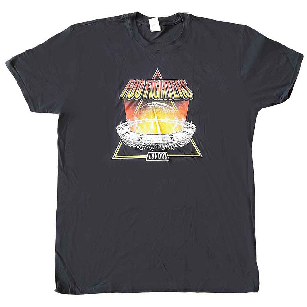 Foo Fighters Unisex T-Shirt: All Over London (Black) (Ex-Tour) (Small)