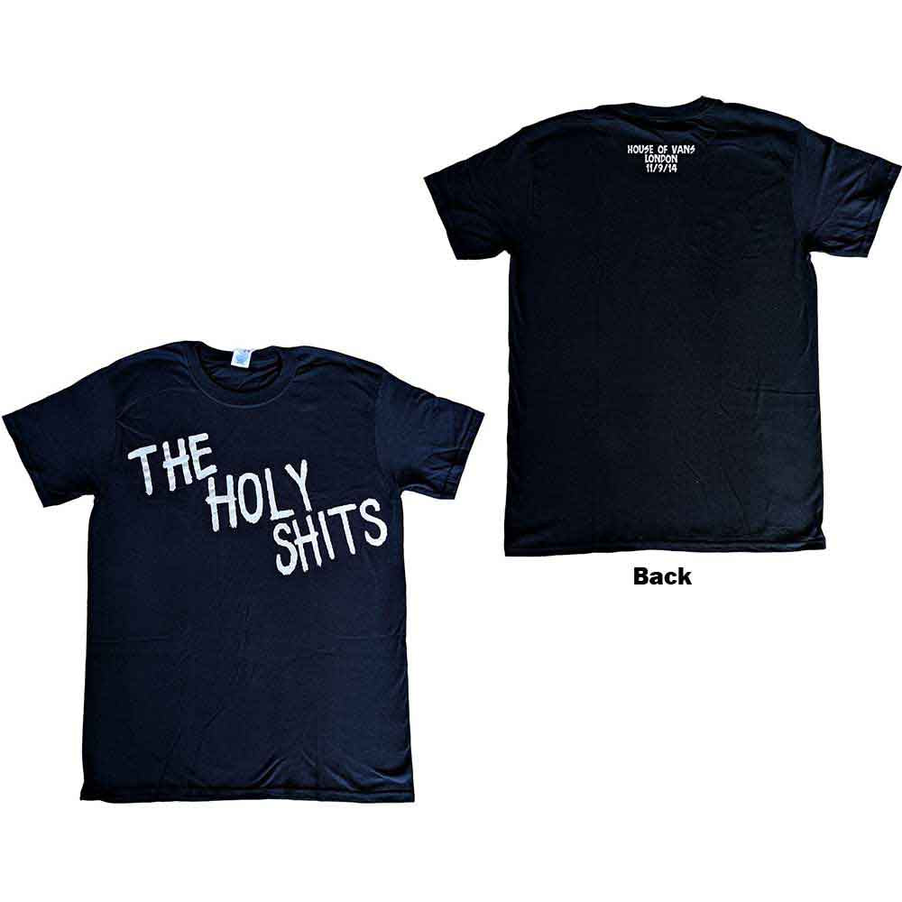 Foo Fighters Unisex T-Shirt: The Holy Shits London 2014 (Black) (Back Print & Ex-Tour)