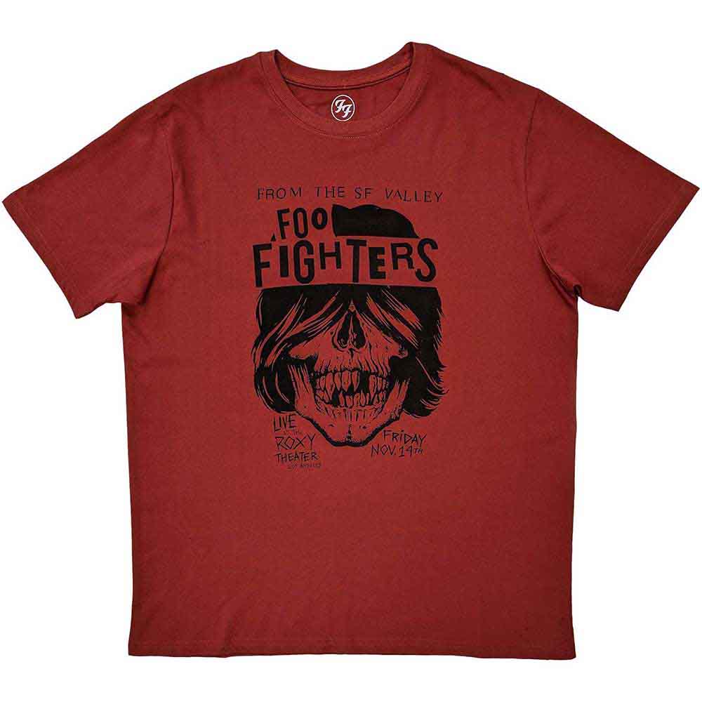 Foo Fighters Unisex T-Shirt: SF Valley (Red)