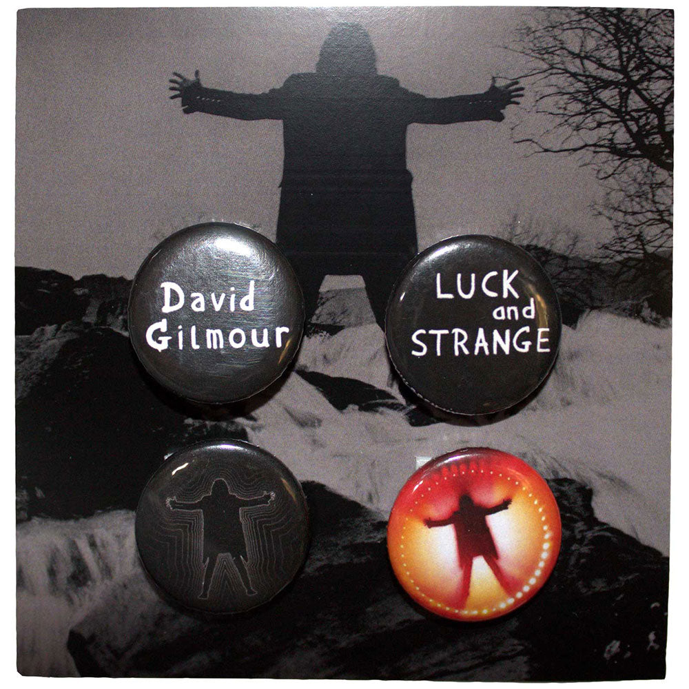 David Gilmour Pin Badge Set: Luck & Strange (Ex-Tour)