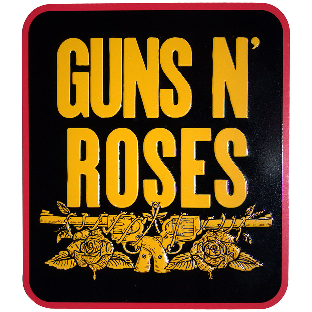 Guns N' Roses Fridge Magnet: Stacked Black