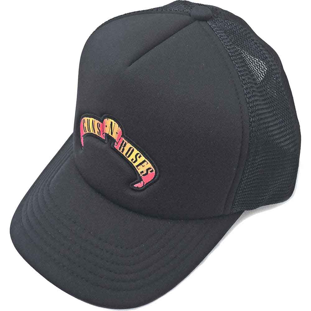 Guns N' Roses Unisex Mesh Back Cap: Scroll Logo (Black)
