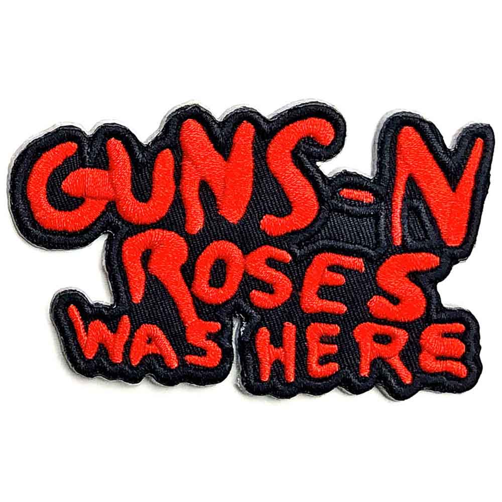 Guns N' Roses Standard Patch: Cut Out Was Here