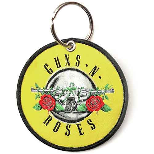 Guns N' Roses Patch Keychain: Classic Circle Logo (Double Sided)